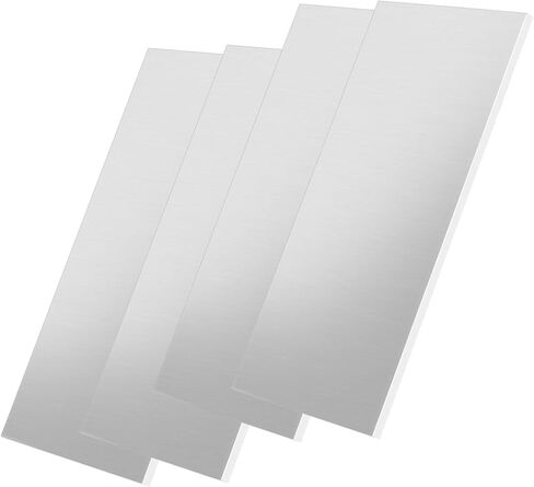 PINGEUI 4 PCS 6061 Aluminum Sheet, 6 x 12 x 1/4 Inch Aluminum Plate, Metal Aluminum Sheet with Double-Sided Films for Construction, Electronics, Aviation, Transportation in Kuwait