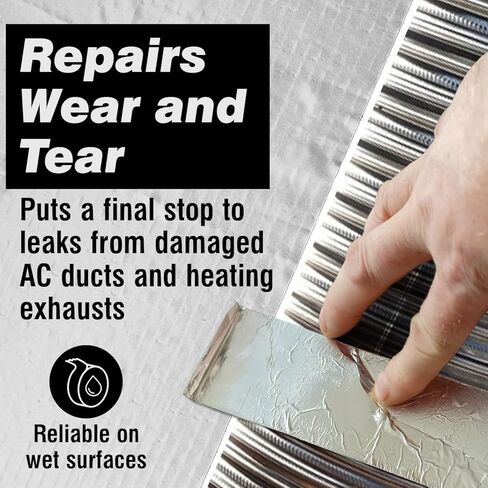 [30 قدم] شريط مقاوم للحرارة من رقائق الالومنيوم للمعادن والبلاستيك والزجاج - 10 ياردات، سمك 0.15 ملم، عرض 1.5 انش، شريط فرن، شريط مجفف، شريط شواء in Kuwait