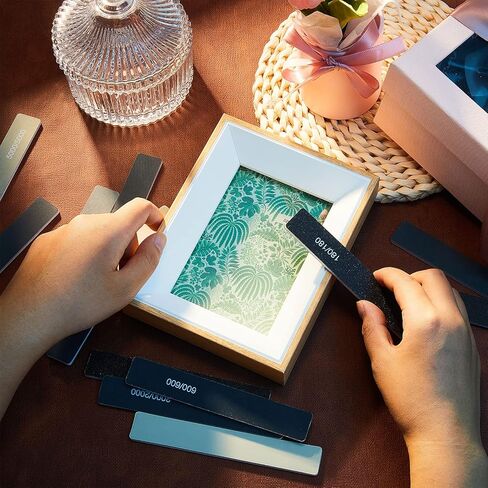 20 قطعة من عصي الصنفرة للنماذج البلاستيكية، ادوات عصي الصنفرة والتلميع، نموذج صغير لتلميع ورق الصنفرة، عصي صنفرة صغيرة للاصابع، متنوعة للحرف اليدوية للهواة والمبتدئين in Kuwait