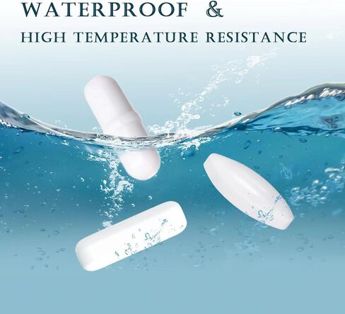 محرك مغناطيسي OTYFGHD، شريط تحريك، خلاط مغناطيسي PTFE، تحريك شريط المختبر، تحريك شريط اللوحة، عصا مغناطيسية، مناسبة لكوب التحريك الذاتي (0.3 * 1.18 بوصة، شكل زيتوني، قطعتان) in Kuwait