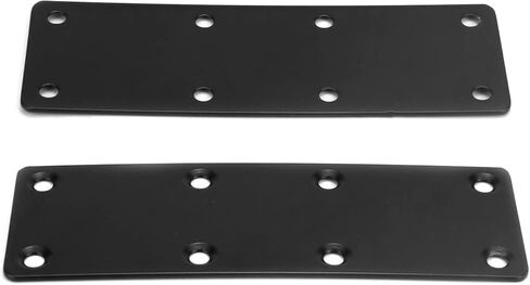 لوحة إصلاح مسطحة من QWORK، 20 قطعة 5-1/2 بوصة × 2 بوصة إصلاح دعامة معدنية مستقيمة لتثبيت دعامة الربط، الزاوية اليمنى، موصل دعامة مسطحة مع براغي، لأرفف خزانة الأثاث الخشبي in Kuwait