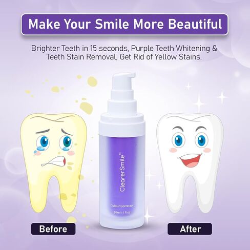 ClearerSmile أفضل معجون أسنان أرجواني لتبييض الأسنان للأسنان الحساسة - مبيض الأسنان in Saudi Arabia