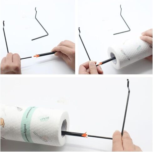 حامل مناشف ورقية بخطافات بيجبورد 4 قطع خطاف ملحق بيجبورد قابل للتمديد لتنظيم الأدوات (4 قطع) in Kuwait