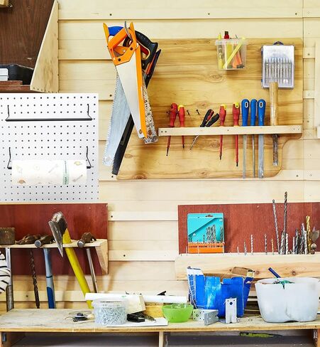 حامل مناشف ورقية بخطافات بيجبورد 4 قطع خطاف ملحق بيجبورد قابل للتمديد لتنظيم الأدوات (4 قطع) in Kuwait