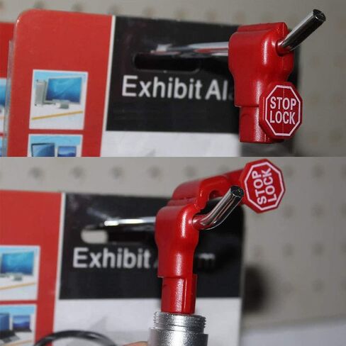 قفل امان بلاستيكي احمر مقاس 6 ملم من جارينجو، مضاد للسرقة لمتاجر البيع بالتجزئة (100 قطعة) in Kuwait