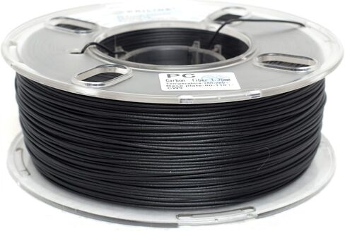PRILINE Carbon Fiber Polycarbonate 1KG 1.75 3D Printer Filament, 1kg 1.75 mm,Black in Saudi Arabia