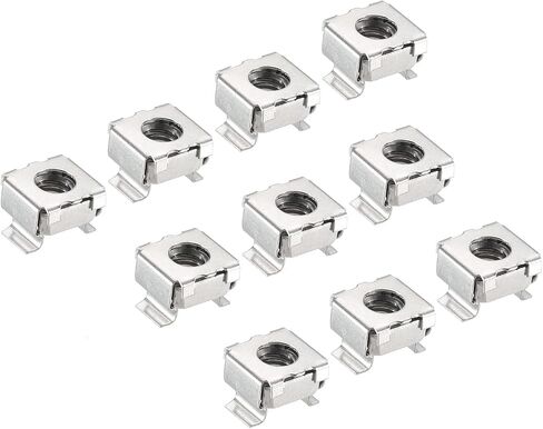 PATIKIL M5 Cage Nuts 201 Stainless Steel for Server Rack Cabinets, Silver Tone Pack of 30 in Saudi Arabia