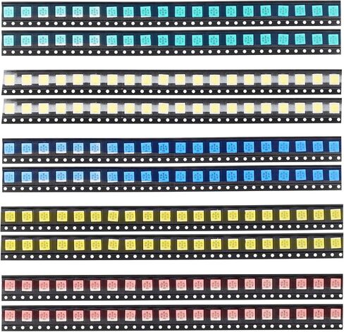 200pcs SMD LED Diodes Kit 0603 Lights Assorted Diode SMD LED Diodo Kit Green RED White Blue Yellow Lighting Bulb Each 40PCS Lamps Light Emitting Diodes 0603 LED Kit in Kuwait