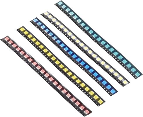 200pcs SMD LED Diodes Kit 0603 Lights Assorted Diode SMD LED Diodo Kit Green RED White Blue Yellow Lighting Bulb Each 40PCS Lamps Light Emitting Diodes 0603 LED Kit in Kuwait