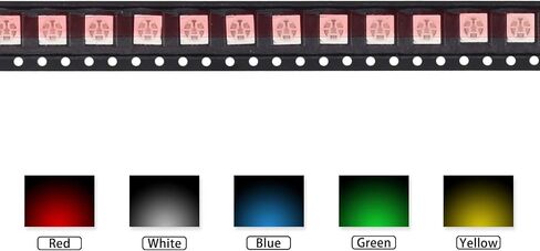 200pcs SMD LED Diodes Kit 0603 Lights Assorted Diode SMD LED Diodo Kit Green RED White Blue Yellow Lighting Bulb Each 40PCS Lamps Light Emitting Diodes 0603 LED Kit in Kuwait