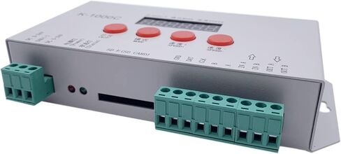 TOPXCDZ WS2812B WS2815 SK6812 SK9822 APA102 Led Lights 2048 Pixels Controller Computer Programmable Controller with SD Card K-1000C DC5-24V in Kuwait