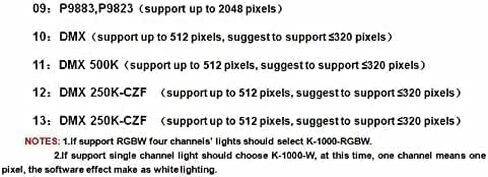 TOPXCDZ WS2812B WS2815 SK6812 SK9822 APA102 Led Lights 2048 Pixels Controller Computer Programmable Controller with SD Card K-1000C DC5-24V in Kuwait
