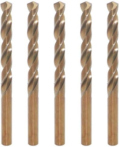1.5mm Metric M35 Cobalt Steel Extremely Heat Resistant Twist Drill Bit of 10pcs with Straight Shank to Cut Through Hard Metals Such as Stainless Steel and Cast Iron, 5% Cobalt M35 Grade HSS-CO in Kuwait
