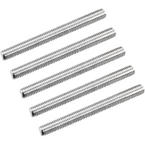 MECCANIXITY قضيب ملولب بالكامل M4 x 60 مم 0.7 مم درجة الخيط 304 من الفولاذ المقاوم للصدأ اليد اليمنى قضبان ملولبة شريط ترصيع 15 حزمة
