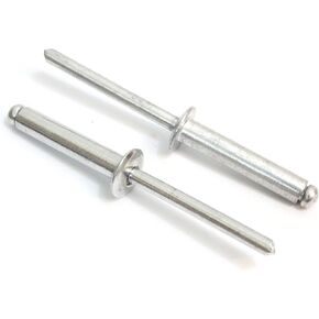 Rivets, Aluminum, 3/16" x 1" Inch, (6-16), Choose Size, Gap (.75-1)" (100 Pack), Blind Rivet by Bolt Dropper. in Kuwait