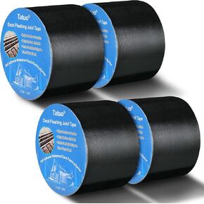 Deck Joist Tape for Decking Flashing Tape Butyl Tape Deck Joist Tape (3-1/8 Inch x 50 Ft, 1 Roll)