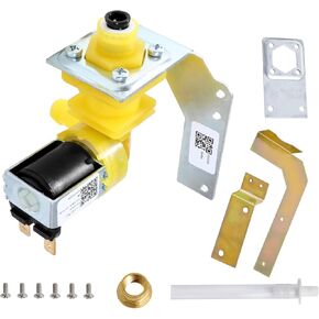 000009122، 000008484، IH9122 مجموعة صمامات مدخل المياه المتوافقة مع آلات صنع الثلج مانيتووك، 220/240 فولت 50/60 هرتز 6 وات، تناسب ماكينات السلسلة I، IB، ID، IR، IY، K، QR، QY، S، SD، SR، SY، 1 سنة الضمان in Kuwait