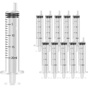 حقنة بلاستيكية 1 مل/سم مكعب من RIOFLY 20 قطعة أدوات حقن قسطرة محكمة الغلق مع قياس للمختبرات العلمية، قياس السوائل، تغذية الحيوانات الأليفة، أداة وضع الزيت أو الغراء in Kuwait