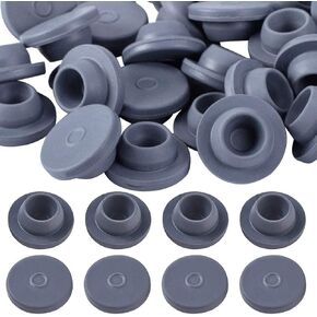 OLYCRAFT 150pcs Vial Rubber Stoppers Mushroom Self Healing Injection Ports Rubber Bottle Stoppers Fit for 13mm/0.5 Inch Opening for Glass Vial and Liquid Culture Jars in Saudi Arabia