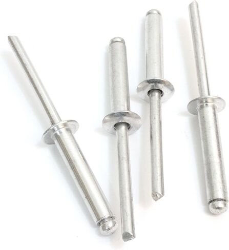 Rivets, Aluminum, 3/16" x 1" Inch, (6-16), Choose Size, Gap (.75-1)" (100 Pack), Blind Rivet by Bolt Dropper. in Kuwait