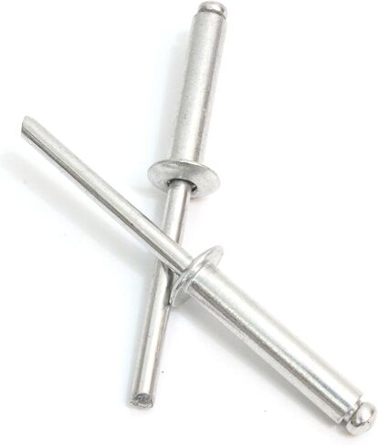 Rivets, Aluminum, 3/16" x 1" Inch, (6-16), Choose Size, Gap (.75-1)" (100 Pack), Blind Rivet by Bolt Dropper. in Kuwait