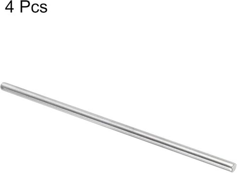 MECCANIXITY 304 Stainless Steel Round Rods, 8mm x 250mm Solid Shaft Rods for DIY Craft Model Car Helicopter Airplane, Pack of 4 in Kuwait