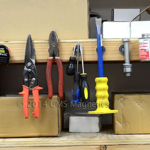 مغناطيسات CMS (8 قطع، قطر 1.42 بوصة) مغناطيس قاعدة مستديرة، مغناطيس كوب مع قوة تثبيت تبلغ 15 رطل in Kuwait