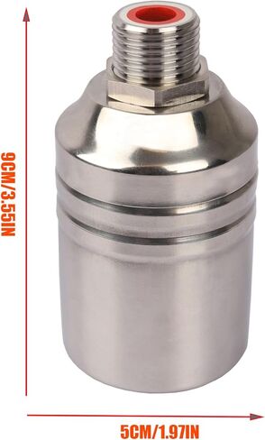 صمام تنظيم مستوى المياه الأوتوماتيكي 1/2 بوصة 3/4 بوصة 1 بوصة، صمام تعويم أوتوماتيكي للإغلاق من نوع الكرة، صمام تعويم صغير لحمامات السباحة، حمامات الماشية، أحواض السمك، أحواض السمك (1/2 بوصة مدخل علوي) in Kuwait