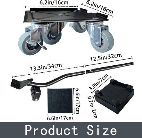 محركات الأثاث دوللي مع 5 عجلات، مجموعة أدوات رافعات الأثاث للتحرك الثقيل، دمى الأثاث، السعة القصوى 1650 رطل in Kuwait