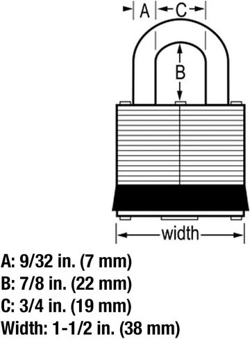 Master Lock 1803DLF Fortress Outdoor Padlock with Key, 1 Pack in Kuwait