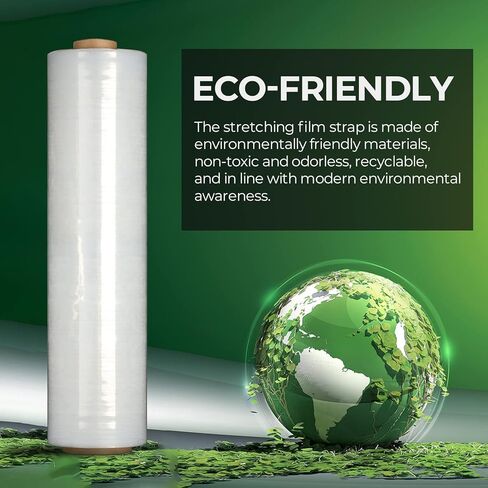 SUNQEBO Plastic Wrap for Moving, Shrink Stretch Wrap Roll Film Packing with Handles, (15"x1000 Feetx60, 4 Pack) Industrial Strength Cling Wrap for Furniture Moving, Packing, Shipping Supplies in Kuwait