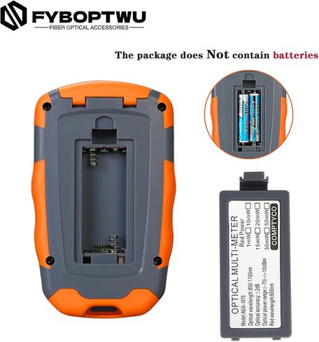FYBOPTWU - 4 في 1 وظيفة 10 ميجاوات VFL محدد موقع الأخطاء البصرية ومقياس الطاقة الضوئية المحمول OPM (FC/SC/ST) واختبار شبكة RJ45 وإضاءة LED، اختبار الألياف البصرية المحمولة، النطاق: (-70) ديسيبل ميلي واط ~ (+10) ديسيبل ميلي واط . in Kuwait