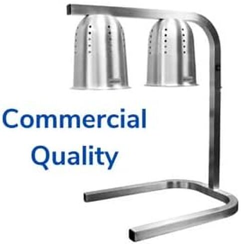 جهاز تسخين الطعام الكهربائي من الدرجة التجارية العليا من Chef's، يتضمن لمبتين للتدفئة - 250 وات لكل منهما، قائم بذاته ومحمول in Kuwait