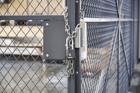 BRINKS - 44mm Commercial Laminated Steel Weather Resistant Padlock with 2 3/8" Shackle - TPE Wrapped and Hardened Boron Steel Shackle in Kuwait