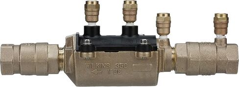 مجموعة صمام مركب خالٍ من الرصاص ومزدوج التشكيل 1-350XL، 2.5 سم من ويلكنز in Kuwait