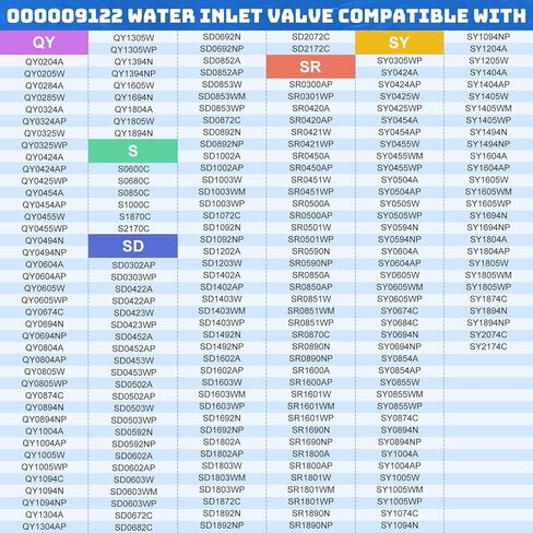 000009122، 000008484، IH9122 مجموعة صمامات مدخل المياه المتوافقة مع آلات صنع الثلج مانيتووك، 220/240 فولت 50/60 هرتز 6 وات، تناسب ماكينات السلسلة I، IB، ID، IR، IY، K، QR، QY، S، SD، SR، SY، 1 سنة الضمان in Kuwait
