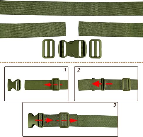أشرطة أدوات MAGARROW مقاس 65 بوصة و1.5 بوصة مع إبزيم قابل للتعديل، 4 عبوات (أرجواني (4 قطع)) in Kuwait