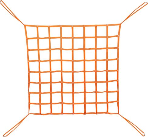 Cargo Lifting Net, AMZGLORY 3.3' x 3.3' Lifting Straps for Hoist Flat Nylon Sling Hoisting Net Hanging Net for Loading and Unloading Cargo, Max Load 661lbs in Kuwait