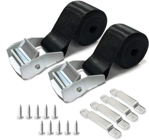 HEHAHA Safety Tie Down Kit, Large Hold Down Strap, Suitable for Battery, Cooler and Fuel Tank, Effectively Prevent Equipment from Slipping (2 Pack) in Kuwait