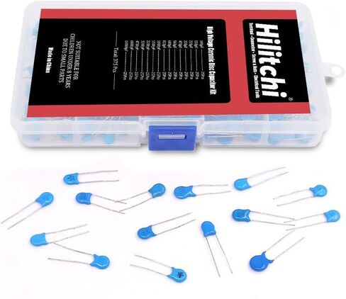 3KV / 100pF to 10000pF High Voltage DIP Ceramic Capacitor Assortment Kit, 150pcs, 15 Value in Saudi Arabia