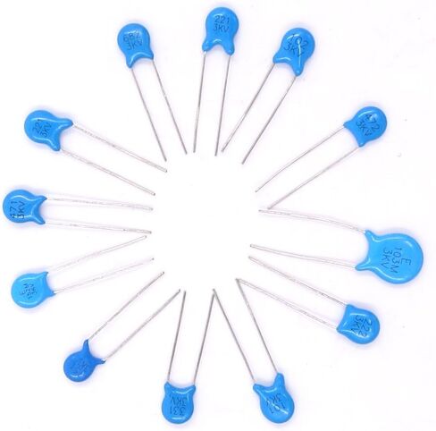 3KV / 100pF to 10000pF High Voltage DIP Ceramic Capacitor Assortment Kit, 150pcs, 15 Value in Saudi Arabia