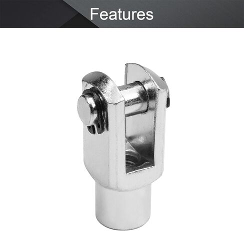 Aicosineg اسطوانة الهواء Clevis Y المشتركة M10x1.25in أنثى الموضوع Y موصل 2.04in طول اسطوانة الهواء قضيب Clevis نهاية هوائي اسطوانة الهواء موصل المناسب لصناعة النسيج الكيميائية الإلكترونية in Kuwait