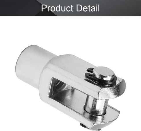 Aicosineg اسطوانة الهواء Clevis Y المشتركة M10x1.25in أنثى الموضوع Y موصل 2.04in طول اسطوانة الهواء قضيب Clevis نهاية هوائي اسطوانة الهواء موصل المناسب لصناعة النسيج الكيميائية الإلكترونية in Kuwait