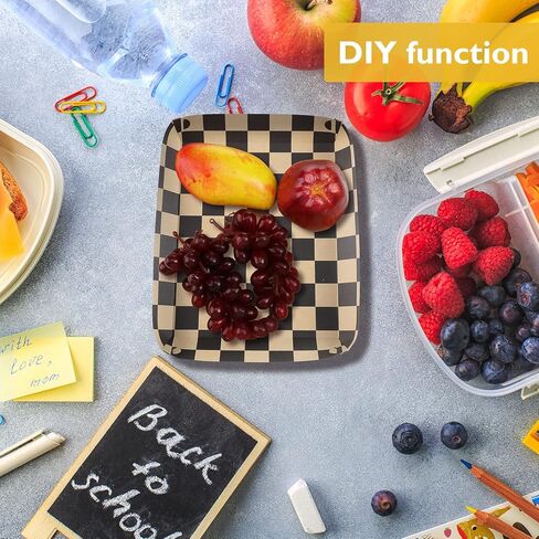 30 قطعة من صواني الطعام الورقية المربعة، صواني من الورق المقوى للاستعمال مرة واحدة، قوارب الطعام الورقية، لوازم حفلات أعياد الميلاد وأعياد الميلاد، صواني بيضاء وسوداء لصواني الفشار هوت دوج، 9.8 × 7.5 × 1.2 بوصة in Kuwait