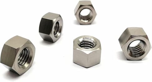 RISON Titanium DIN934 M4 * 0.7mm Hex Nut TI6AL4V Titanium Nuts GR5 Original Hex Nut Pack of 5 in Kuwait