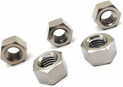 RISON Titanium DIN934 M4 * 0.7mm Hex Nut TI6AL4V Titanium Nuts GR5 Original Hex Nut Pack of 5 in Kuwait