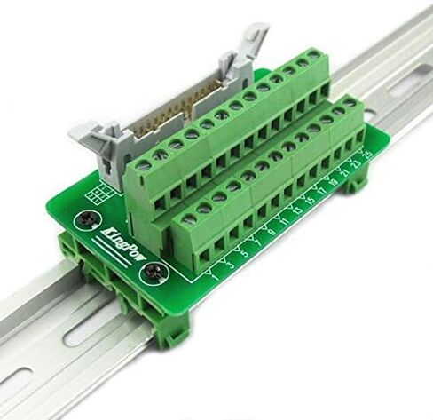 Sysly IDC26 2x13 دبابيس ذكر رأس لوحة القطع موصل كتلة المحطة مع أقدام تركيب السكك الحديدية البسيطة DIN in Kuwait