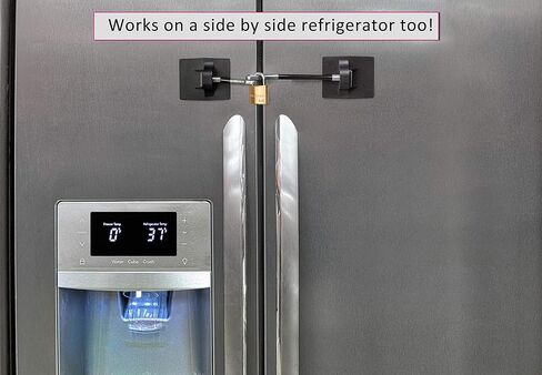 قفل باب الثلاجة مع قفل - أبيض in Kuwait