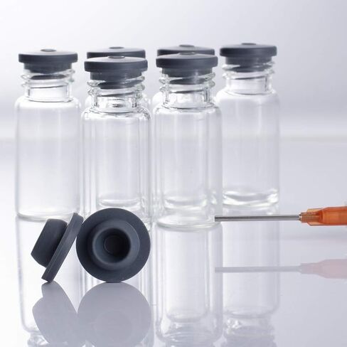 OLYCRAFT 150pcs Vial Rubber Stoppers Mushroom Self Healing Injection Ports Rubber Bottle Stoppers Fit for 13mm/0.5 Inch Opening for Glass Vial and Liquid Culture Jars in Saudi Arabia