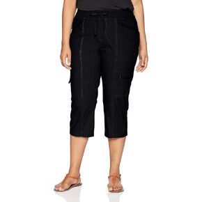 Lee Women's Plus-Size Margeaux Knit Waist Cargo Capri Pant in Saudi Arabia